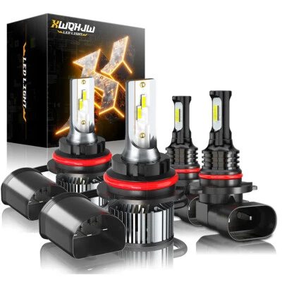 Combo 9007+9006 LED Headlight Fog Bulbs A for Dodge Ram 1500 2500 3500 2002-2005 - Image 1 of 4
