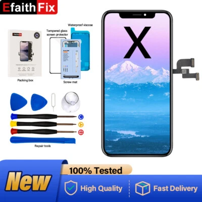 For Apple iPhone X Screen Replacement 3D Touch LCD Display Digitizer Assembly - image 1 of 4