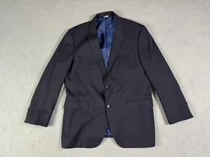 Hugo Boss Suit Jacket 44 R Black Wool Striped James Sharp2 Designer Luxury Coat - Picture 1 of 18