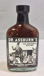 Sauce Crafters Dr. Assburns Fire Roasted Habanero Hot Sauce Pepper 5.7 Oz Bottle - Picture 1 of 8