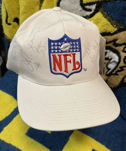 NEW  Autographed White "NFL" Baseball Hat - Tags Still Attached - Picture 1 of 11