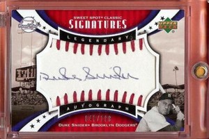 2007 UPPER DECK SWEET SPOT CLASSIC SIGNATURES DUKE SNIDER AUTO 049/199!!