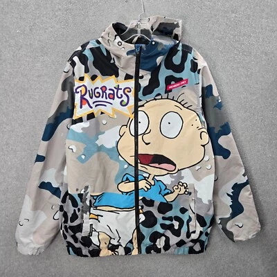 Chaqueta para hombre Members Only x Rugrats gris medio Tommy Chuckie AOP cremallera completa Foto 1 de 4