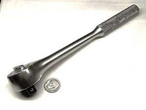 NBM NEW BRITAIN MACHINE CO. #35 USA USED 3/8" RATCHET SOCKET WRENCH 7-1/2" L - Picture 1 of 12