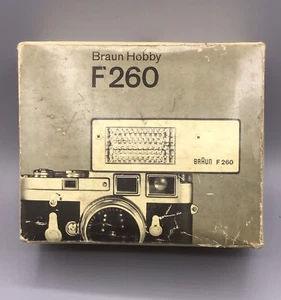 Braun Hobby F260 Electronic Flash Unit Elektronischer Blinker - Bild 1 von 8