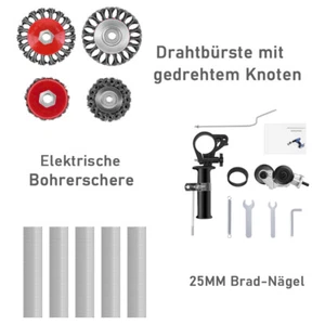 18G Brad Näge & Elektro-Bohrschere & Drahtbürste mit gedrehtem Knoten - Bild 1 von 27