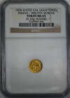 1858 Rund Kalifornien Bruch Gold Indischer Kopf 1/2 Dollar 50C NGC Token MS65