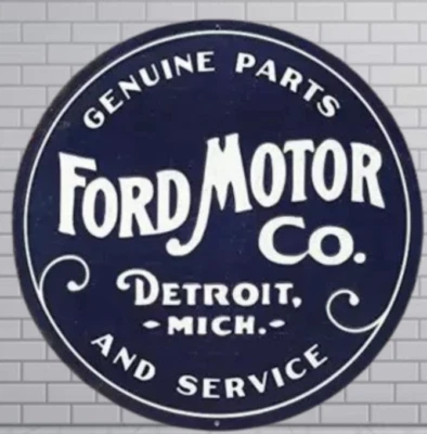 Ford Benzol Rare Porcelain Enamal Heavy Metal 30  inches Double Side - Image 1 of 4