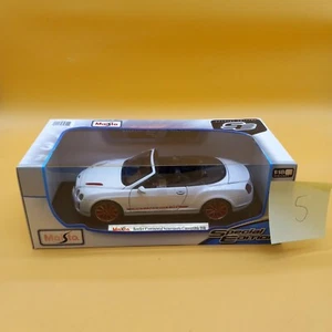 Bentley Continental Supersports Convertible ISR white red Maisto 1:18 diecast - Picture 1 of 8