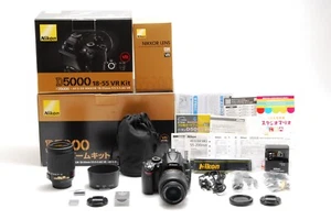 [Unused in Box] Nikon D5000 Digital SLR 18-55mm f3.5-5.6 55-200mm f4-5.6 JAPAN - Picture 1 of 10