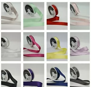 Cinta satinada doble cara Berisfords 10 mm varios colores y anchos artesanía, lazos - Imagen 1 de 14