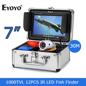 Caméra de pêche sous-marine Eyoyo 30M 7 pouces vision nocturne détecteur de poissons pour mer