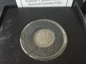 1865 3 Cent Nickel In Holder Semi Key Date Coin - Picture 1 of 3