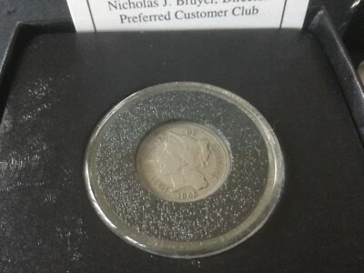 1865 3 Cent Nickel In Holder Semi Key Date Coin - Image 1 of 3