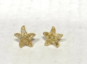 32x Gold Plate Starfish Post earrings, stud- surgical steel post - Picture 1 of 4