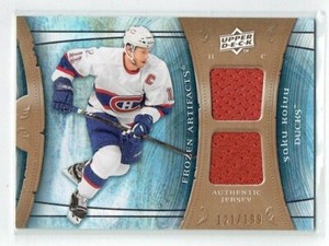 09-10 UD Artifacts Frozen Artifacts  Saku Koivu  /199  Dual Jerseys