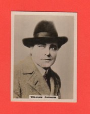 1920  7  William Farnum  BAT CINEMA STARS, SET 5  Film Card Rare