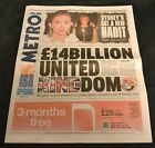 The UK Metro Newspaper 25/03/24 March 25th 2024 Sydney Sweeney Immaculate