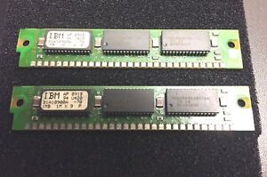 2x 1MB 30-Pin 3-Chip Parity 70ns FPM Memory SIMMs 2MB Matched Apple Macintosh