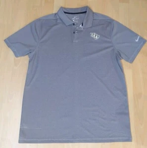 UCF Knights Nike Shirt Mens L Large Gray Polo Dri Fit NCAA Florida - Picture 1 of 14