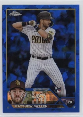 2023 Topps Chrome Update Sapphire Edition Matthew Batten #USCS38 Rookie RC - Image 1 of 2