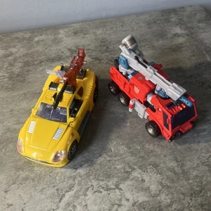 Transformers Energon. Combat Class Hot Shot & Inferno Complete Rare - Picture 1 of 9