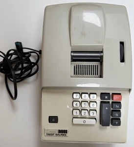 SEARS CREDIT BALANCE 910 ELECTRONIC CALCULATOR ADDING MACHINE 888.58630 WORKING - Picture 1 of 3