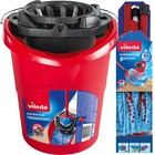 Vileda Mop and Bucket Set SuperMocio Compact Microfibre Mop Bucket with Wringer