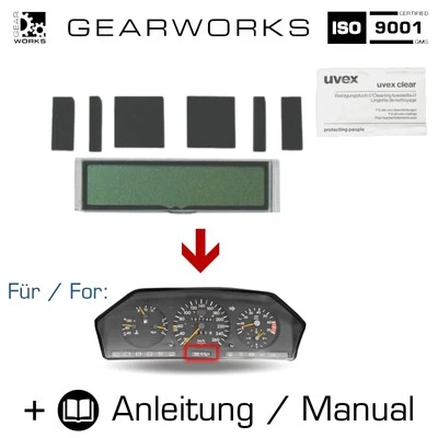 GEARWORKS Display indicatore temperatura esterna per quadro strumenti MERCEDES E W124 ATA 10 poli