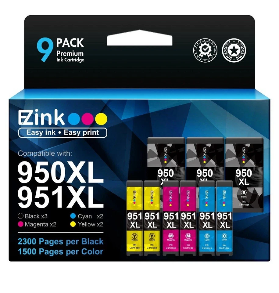 E-z Ink (tm) Compatible Ink Cartridge Replacement for HP 950xl 951xl 950 XL 951