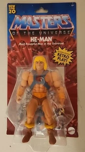 HE-MAN Retro Play 5.5" Action Figure Masters of the Universe MOTU New for 20 - Picture 1 of 2