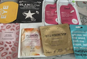 GLAMGLOW, Vitamasques, Florena, Sweet Chef, StarSkin Masks Bundle Worth £36 - Picture 1 of 15