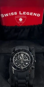 Swiss Legend Women's 10128-01-SA Commander Diamonds Analog Display Swiss Quartz - Picture 1 of 2
