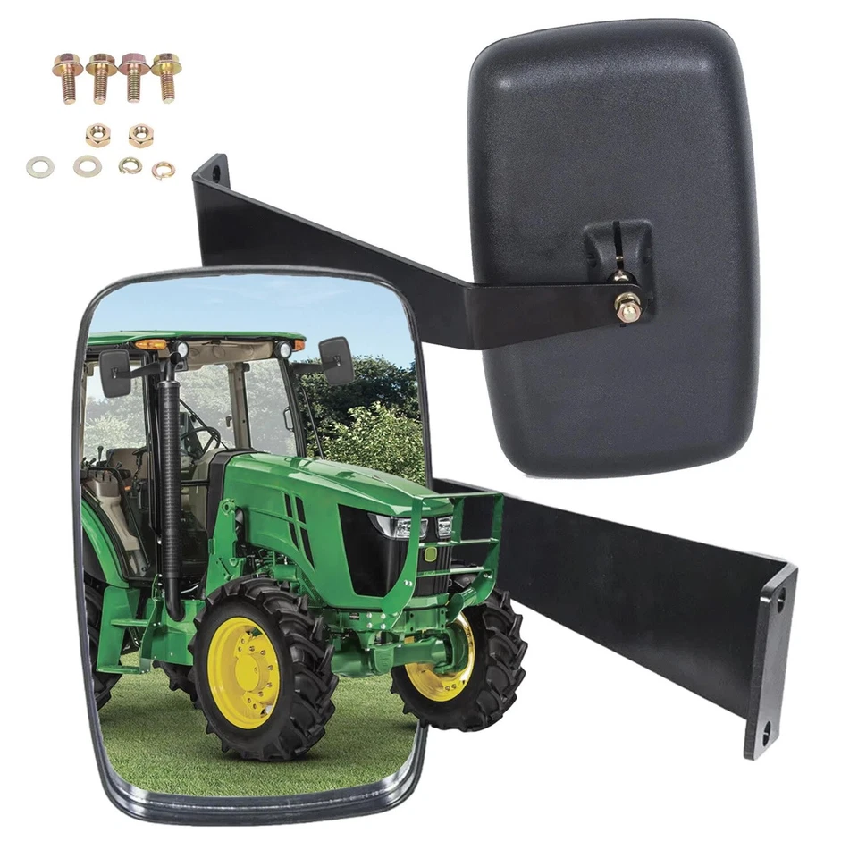 For John Deere 5000 6000 Series Utility Tractor Rear View Side Mirrors#DM2455000 - Image 1 of 4
