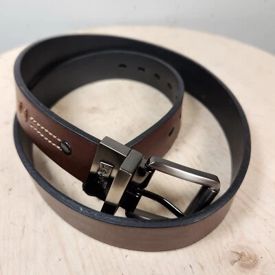 Cinturón Levi's Para Hombre Grande 36 Marrón Hebilla Logo Informal Imitación Cuero Foto 1 de 4