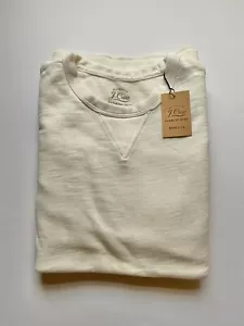 J Crew Mens Cotton Sweatshirt (NWT) Ivory, UP TO 65% OFF MSRP - Picture 1 of 6
