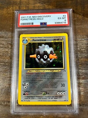 Pokemon 2001 Neo Discovery FORRETRESS Holo #2 PSA 6 RARE - Image 1 of 2
