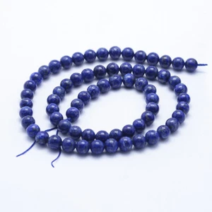 Lapis Lazuli perles rondes de 6 mm .Pierres Naturelles. Gemmes Lithothérapie - Picture 1 of 3