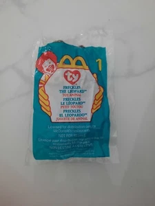 Sommersprossen der Leopard TY McDonald's Teenie Beanie Baby #1 SELTENER ETIKETTFEHLER - Bild 1 von 3