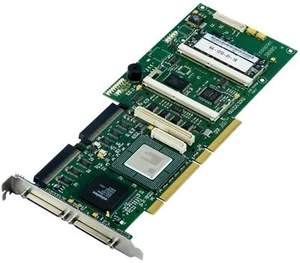 Raid Controller Card Adaptec 3200S-0M 3000S SCSI PCI-X 2xHD SCSI 68-Pin 2xVHDCI - Picture 1 of 2