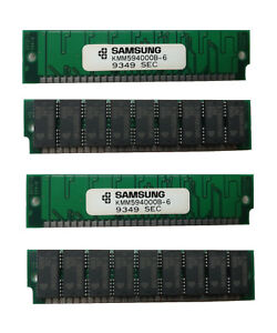 2 x Samsung Arbeitsspeicher 1 MB, 30 Pin, 60 ns,  KMM594000B-6
