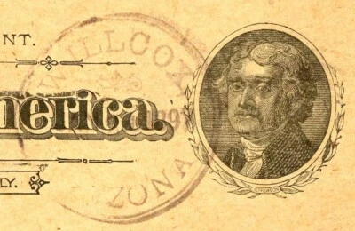 Arizona Willcox 1897 Territorial UX12 Postcard to Coffeyville - Image 1 of 3