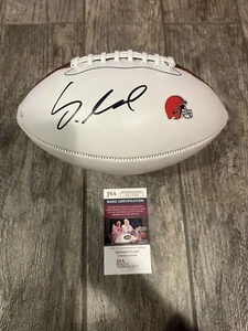SIAKI IKA SIGNED CLEVELAND BROWNS FOOTBALL JSA COA AUTOGRAPHED BAYLOR AUTO - Picture 1 of 3