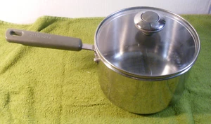 FARBERWARE 3 QT HEAVY STAINLESS STEEL PAN POT WITH LID - Picture 1 of 10