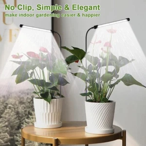 LED Grow Light 6000K Full Spectrum Gooseneck 2-Pack Dimmable & Auto Timer - Picture 1 of 15