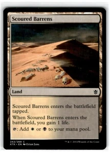 MTG Magic The Gathering Scoured Barrens Common Moderately Played - Picture 1 of 2