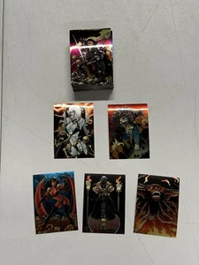 LADY DEATH II CHROMIUM SERIES 2 (KROME 1995) COMPLETE PARALLEL STICKER CARD SET - Picture 1 of 8
