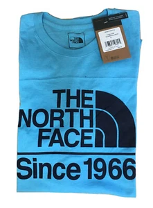 THE NORTH FACE Men's S/S T-Shirt HALF DOME, Ethereal Blue Heather Med, Runs Big - Picture 1 of 3