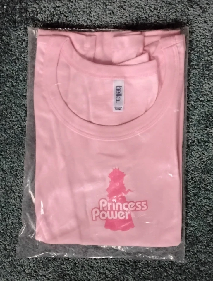 Camiseta Promocional Nintendo Princess Peach Rara, Rosa con Gráficos, Mujer L, Precintada Foto 1 de 1