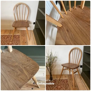 Vintage Original Ercol Windsor Solid Elm Beech Wood Dining Chair - CAN DELIVER - Picture 1 of 9